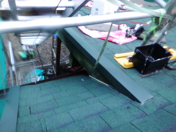 本日施工後の南面の状態です