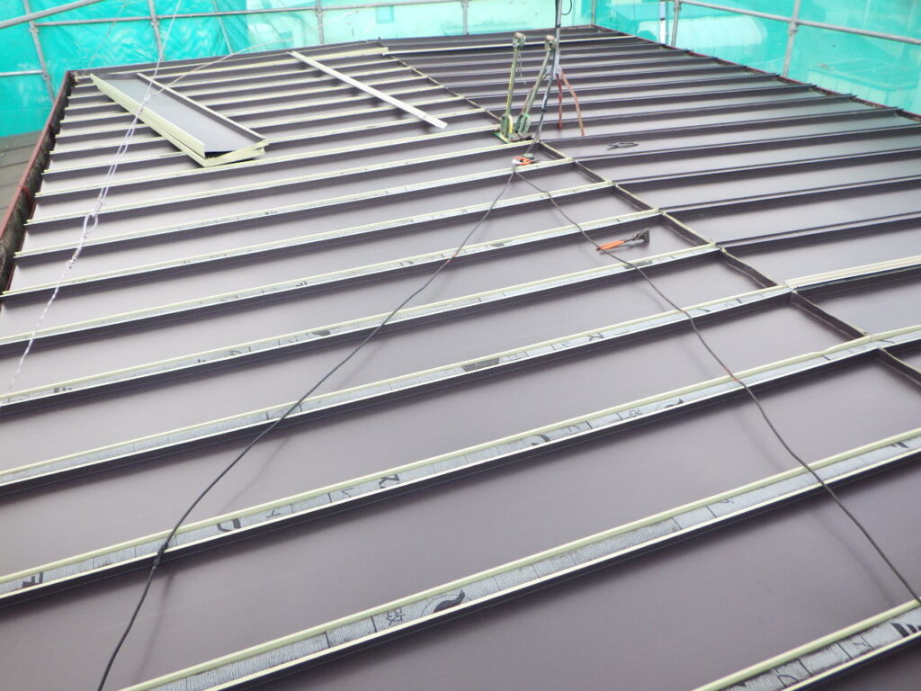 溝板を仮置きしました