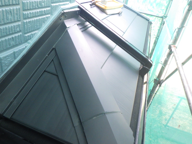 施工後の下屋根の状態です