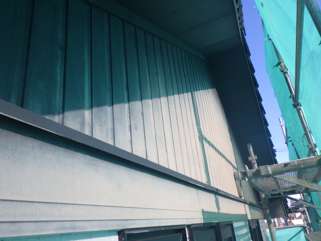 施工前の妻壁の状態です