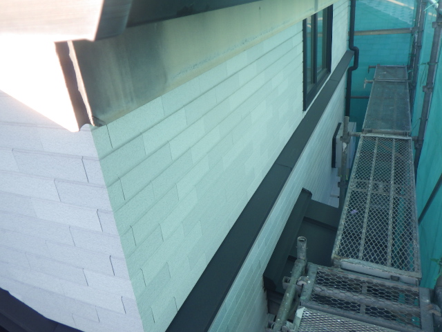 破風と幕板の施工前です