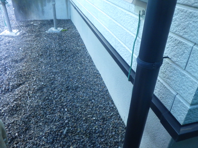 施工前の土台水切りの状態です