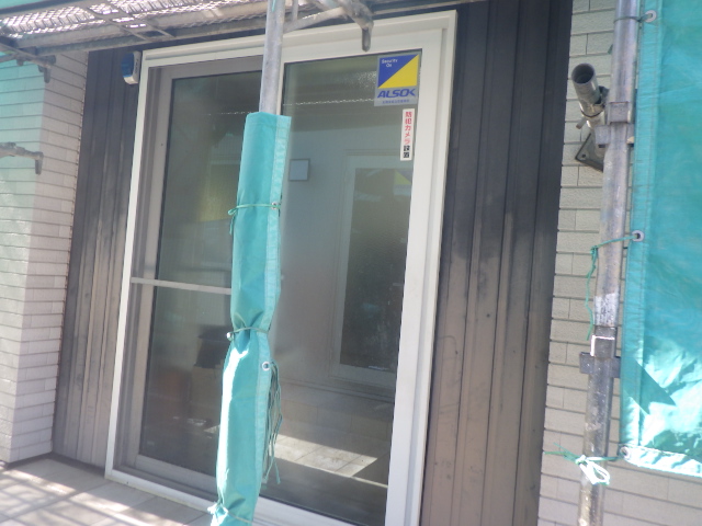 洗浄後の出入り口の状態です