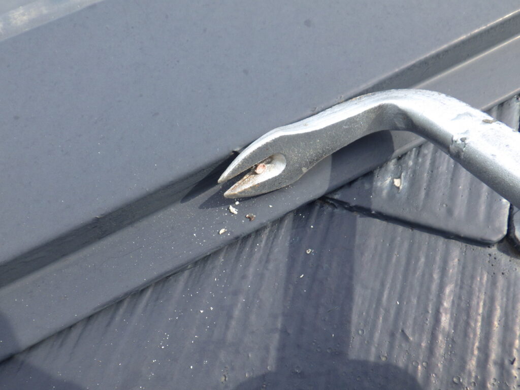 棟板金取り外し