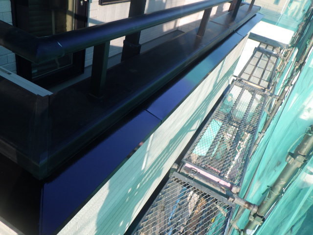 中間水切りの施工後です