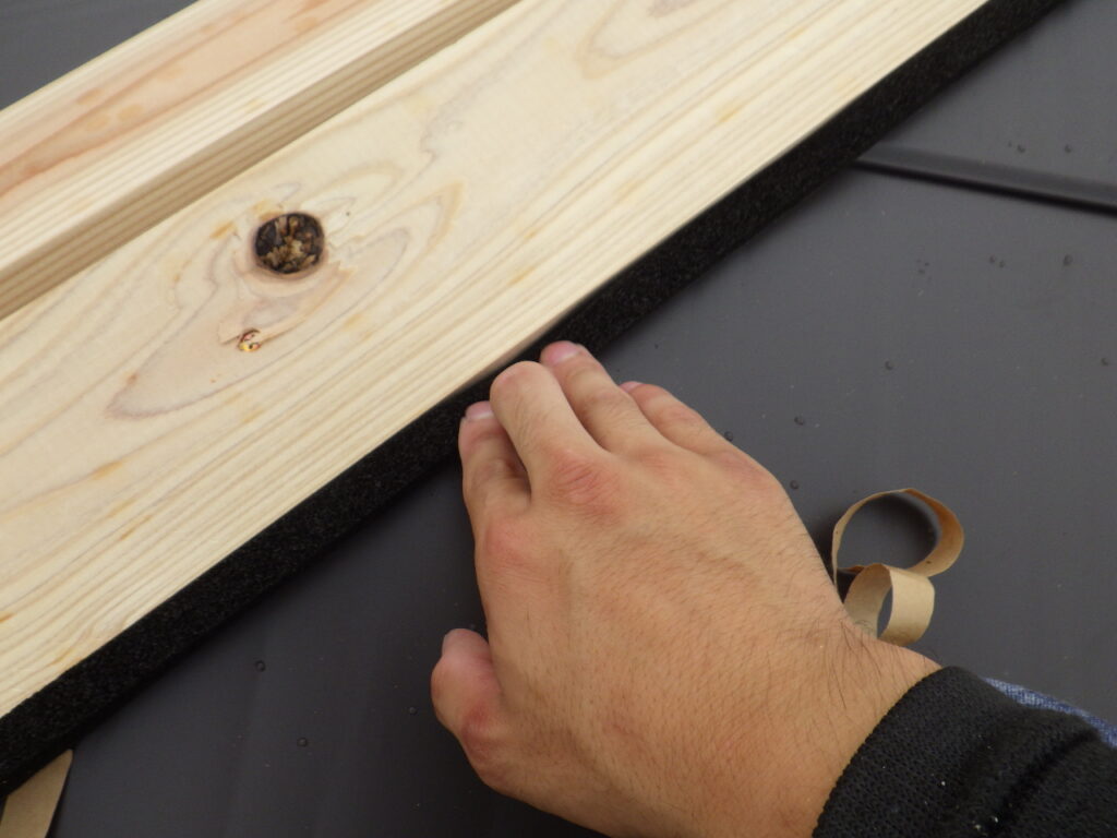 ケミカル面戸取り付け中