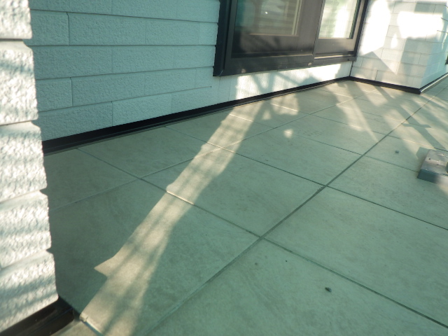 土台水切りの施工後です