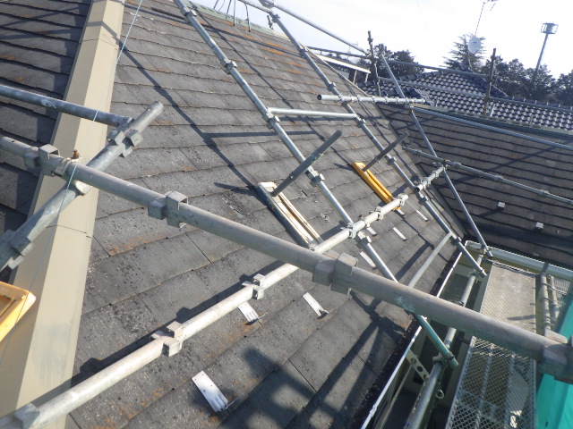 大屋根南面の施工前です