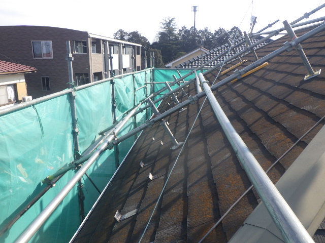 大屋根北面の施工前です