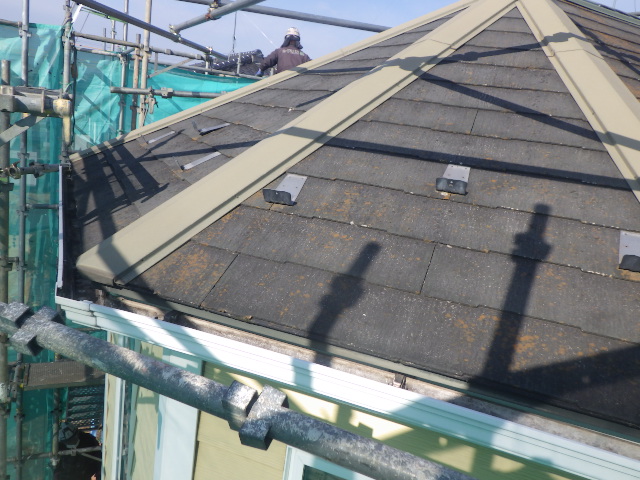 施工前の大屋根の状態です