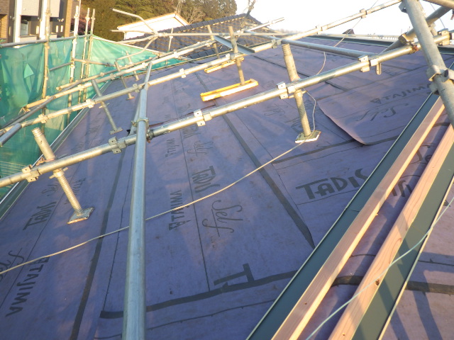 板金下地の取り付け終了です