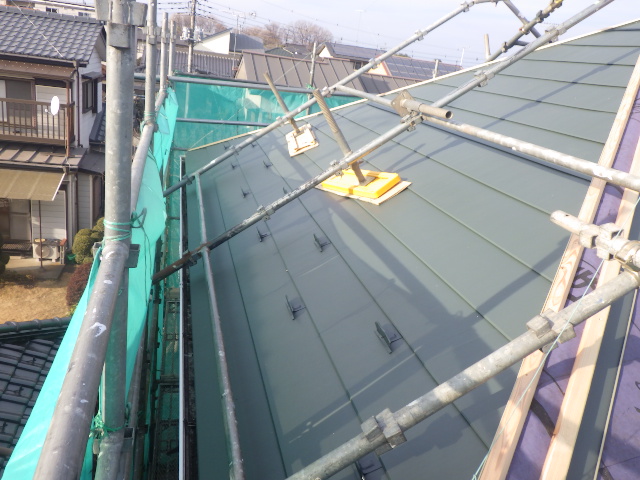 雪止めの取り付けが終了しました