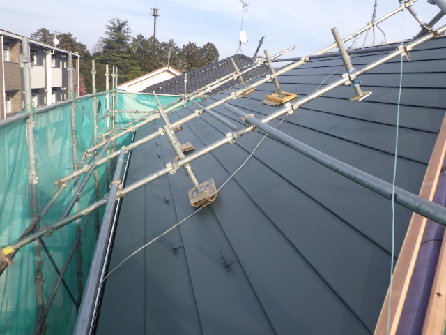 施工後の北面の状態です