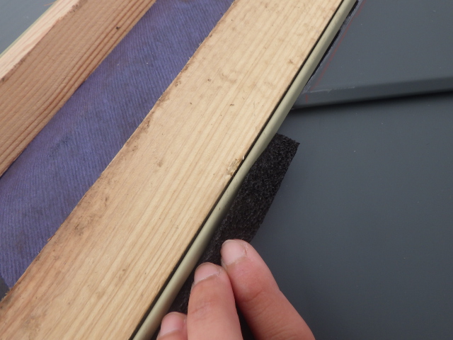 ケミカル面戸の取り付け中です