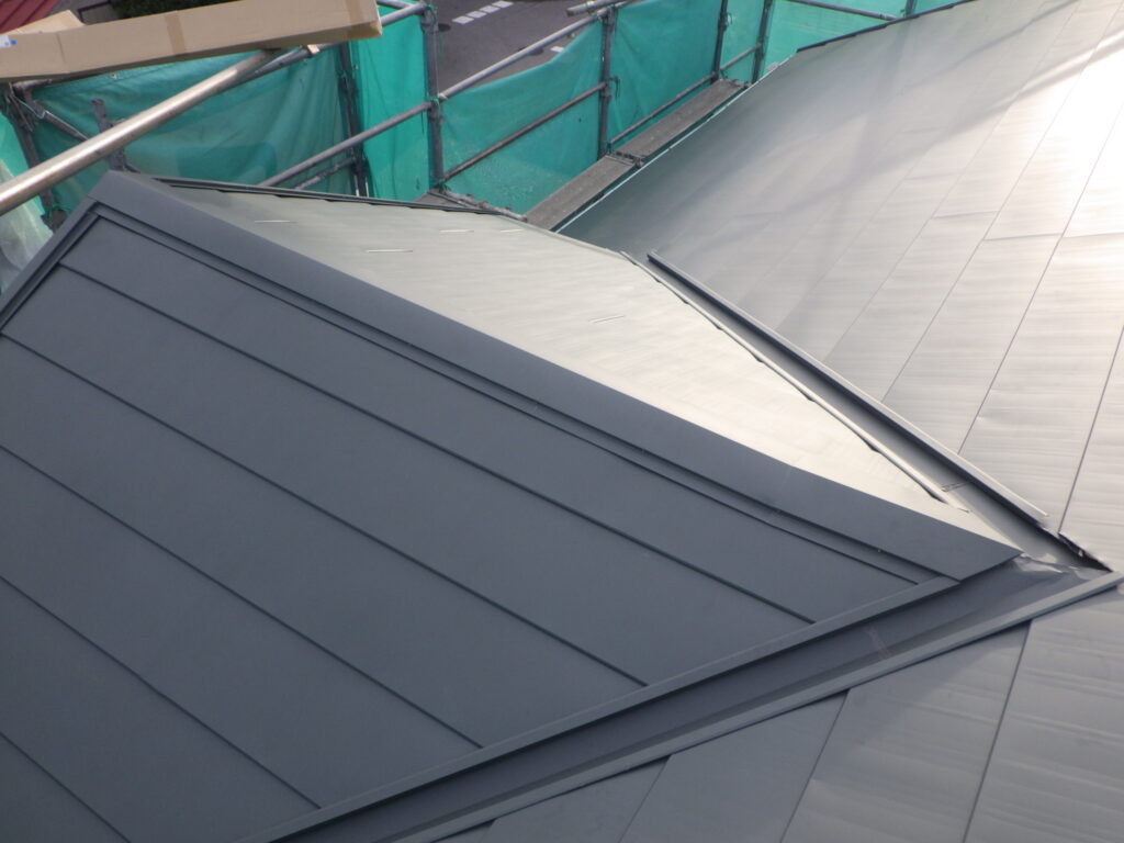 見切り縁の取付終了です