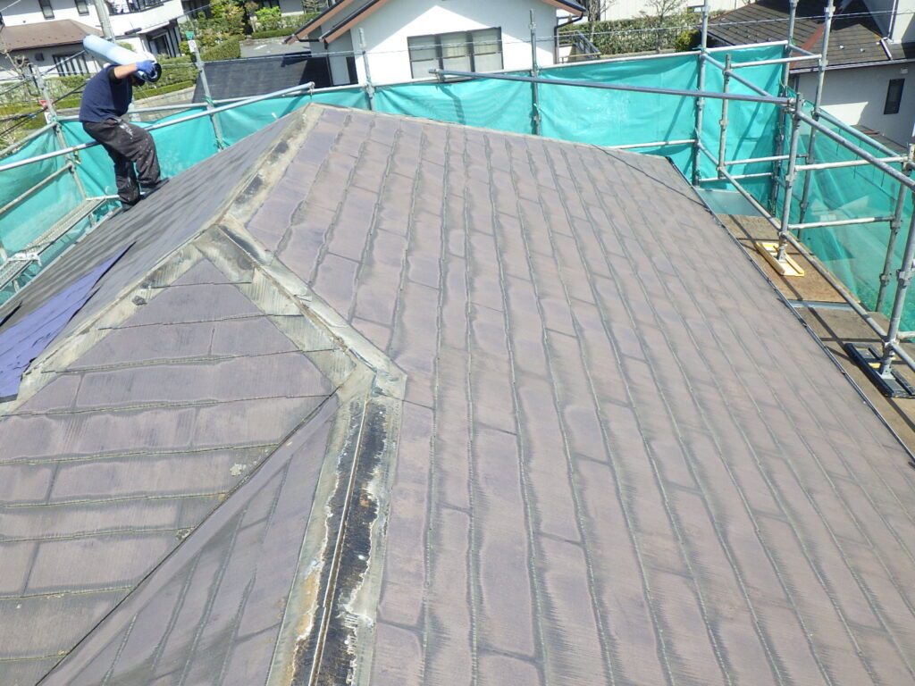 棟木の撤去終了です