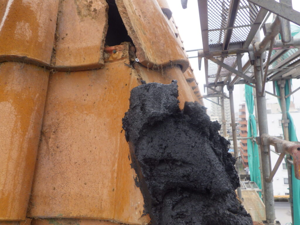 台面の水シャットを盛りました