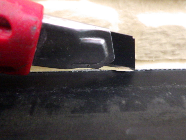 塗装面の補修中です