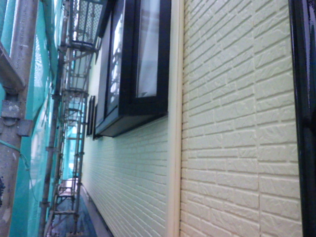 養生を剥がしました