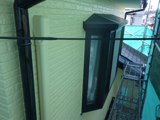 外壁上段の施工後です