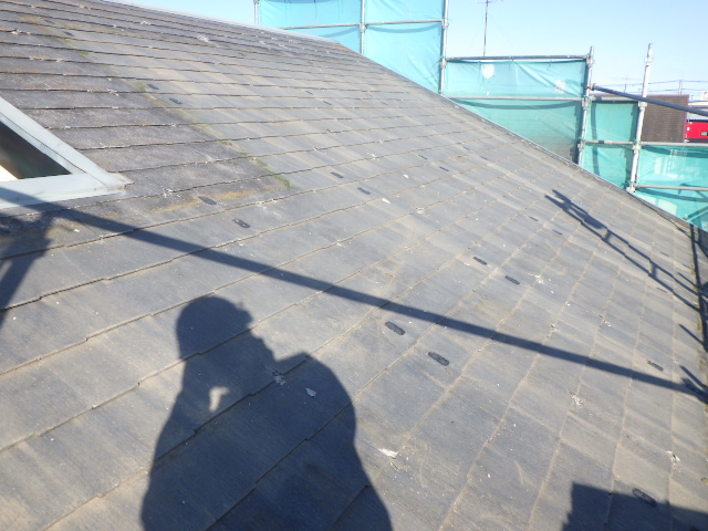 モジュール取り外し後の屋根の状態です