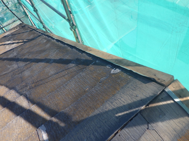 ケラバ包み板金を取り外しました