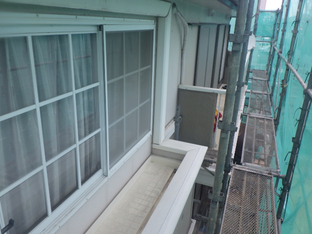 施工前の上段外壁の状態です