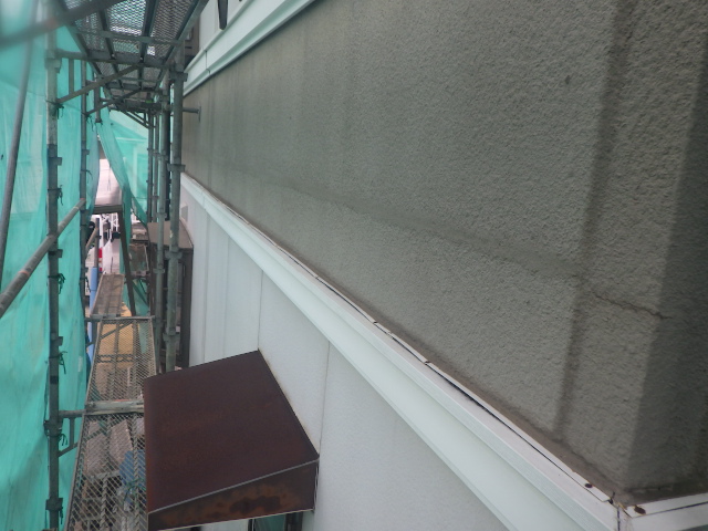 施工前の中段外壁の状態です