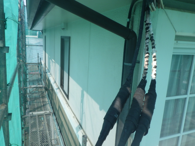 施工後の上段外壁の状態です