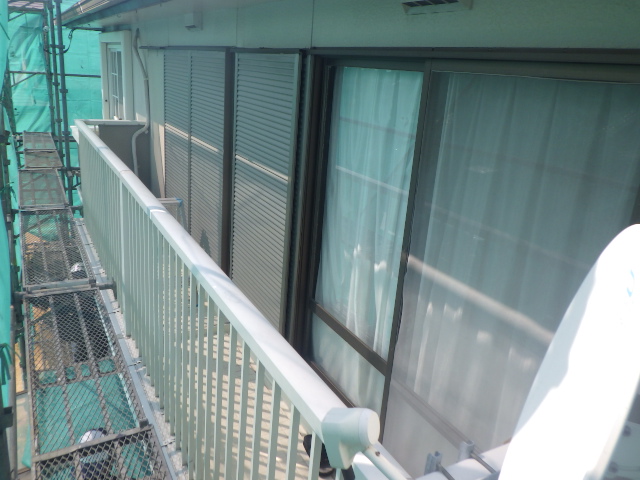 施工後の上段外壁の状態です