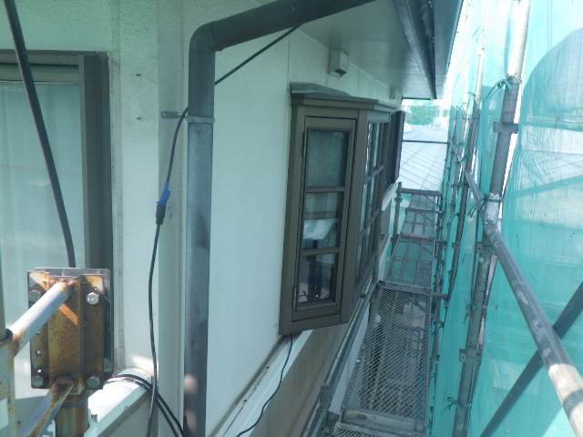 施工後の上段外壁の状態です