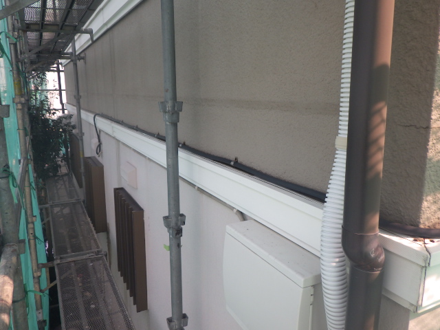 施工後の中段外壁の状態です