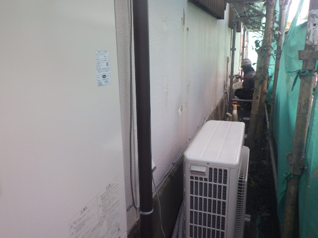 施工後の下段外壁の状態です