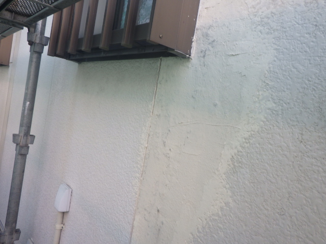 外壁面の補修終了です