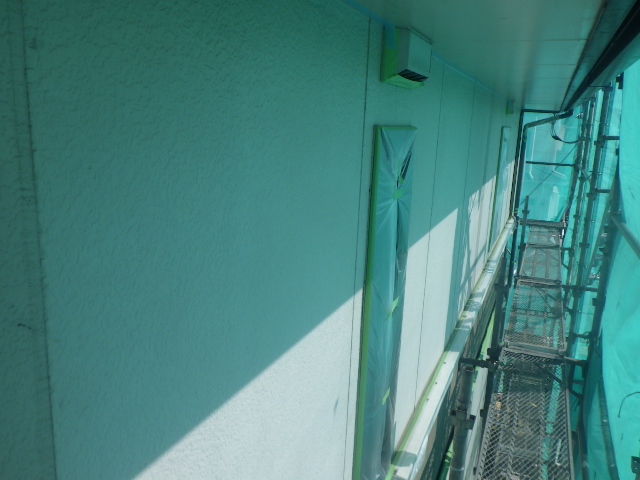 窓の養生が終了しました