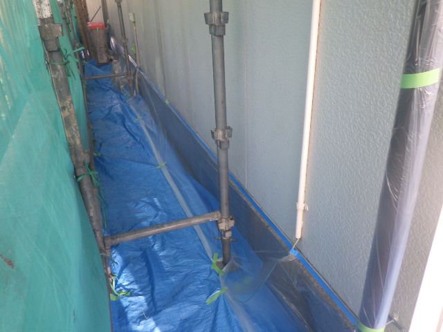 土間養生が終了しました