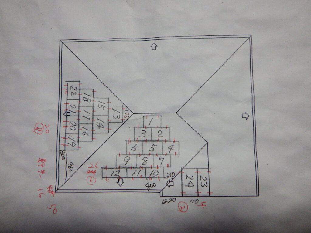 パネル設置図面です