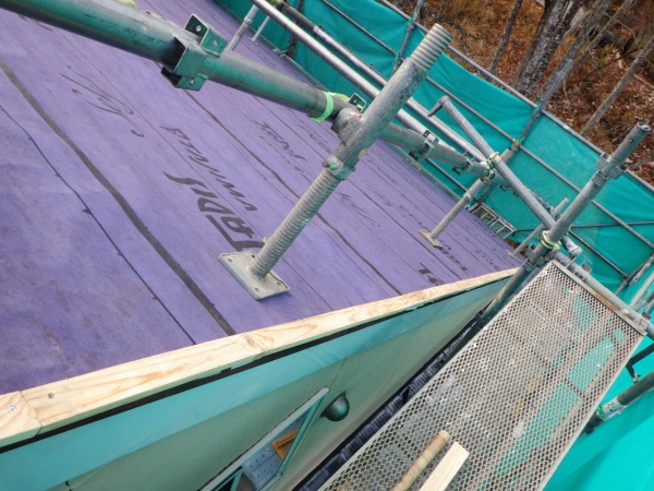 板金下地の取り付け終了です