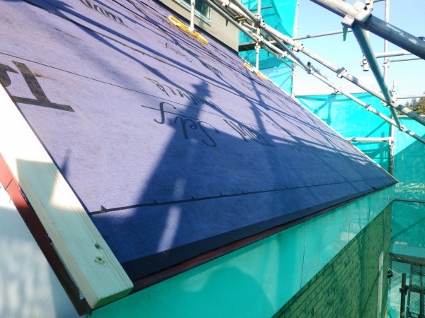 ケラバ下地取り付け終了です