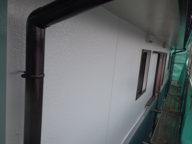 施工後の上段外壁です