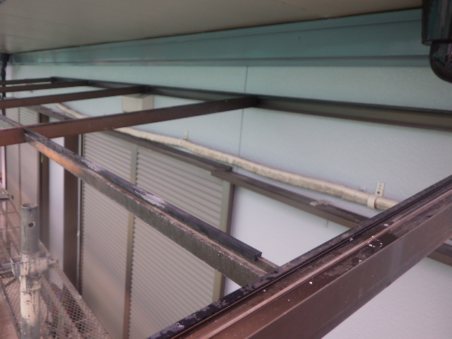 施工後の中段外壁です