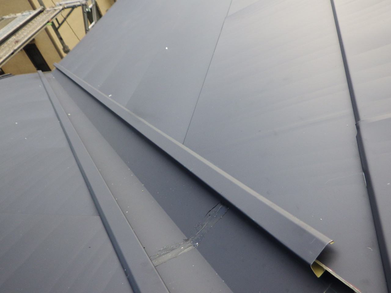 見切り縁の取り付終了です