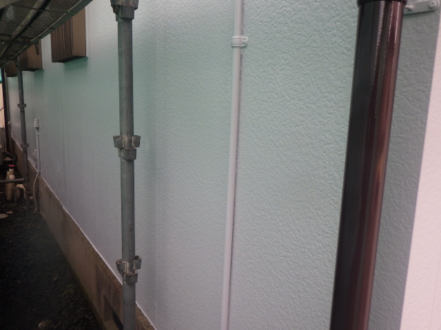 施工後の下段外壁です