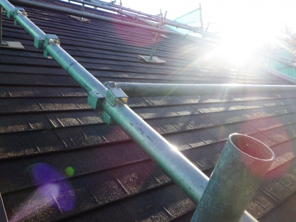 北面屋根カバー工事の完工です