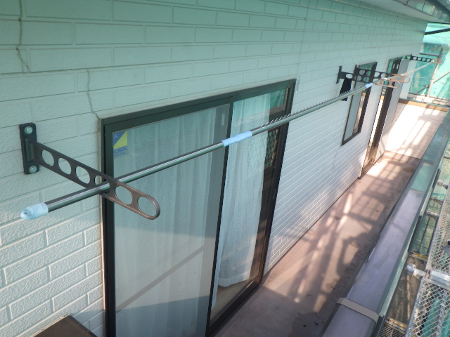 高圧洗浄後の上段外壁の状態です