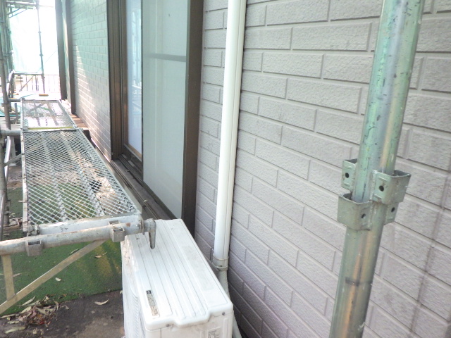 高圧洗浄後の下段外壁の状態です