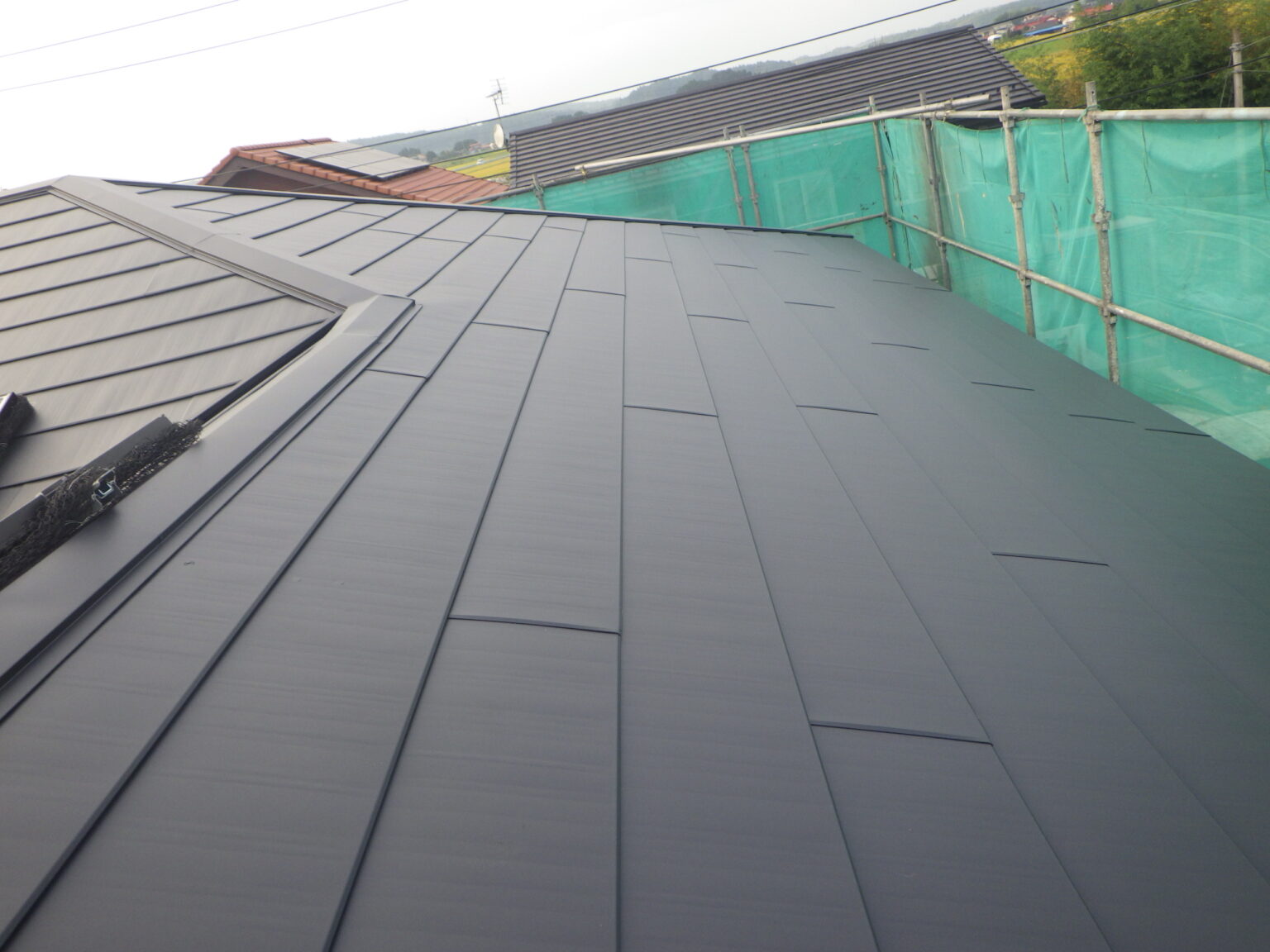 北面の完工です