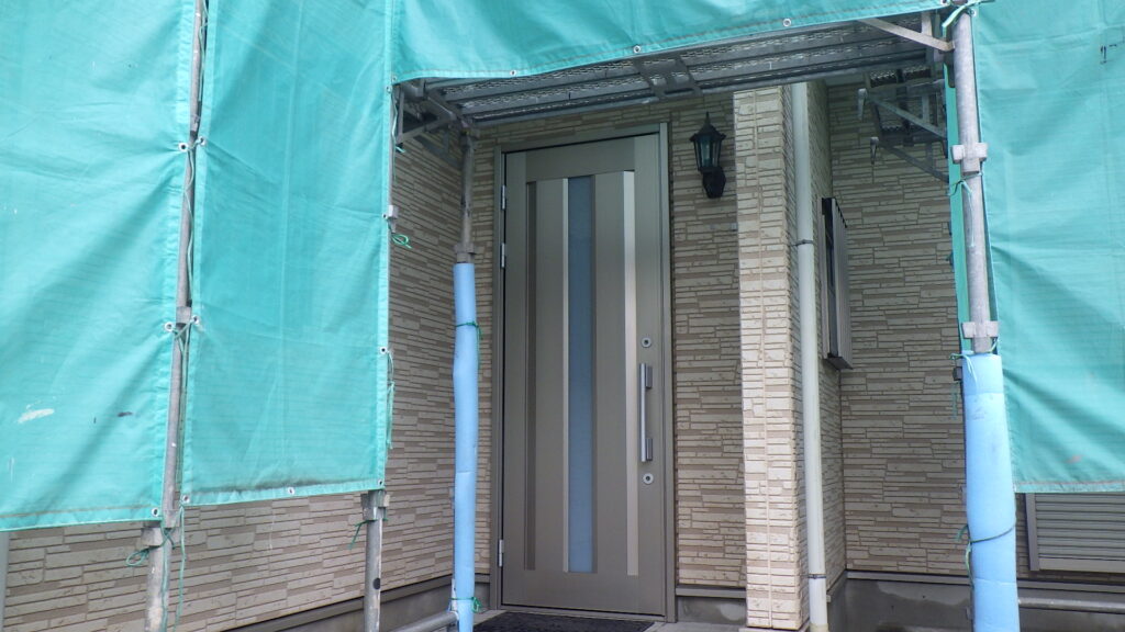 洗浄後の外壁の状態です