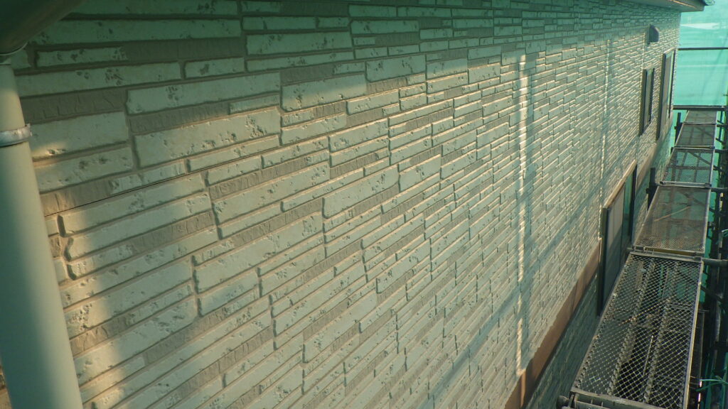 本日施工後の外壁の状態です