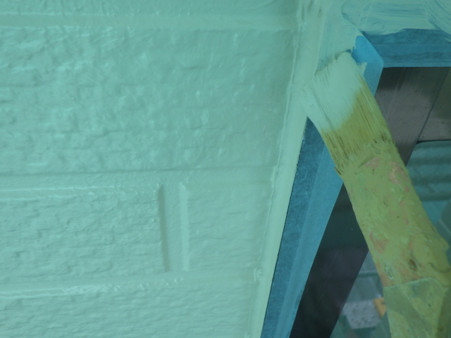 見切り線の補修中です